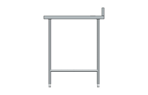 Meja Kerja Stainless Steel dengan Backsplash Workbench TabSteel WBC-Y2 - Image 4