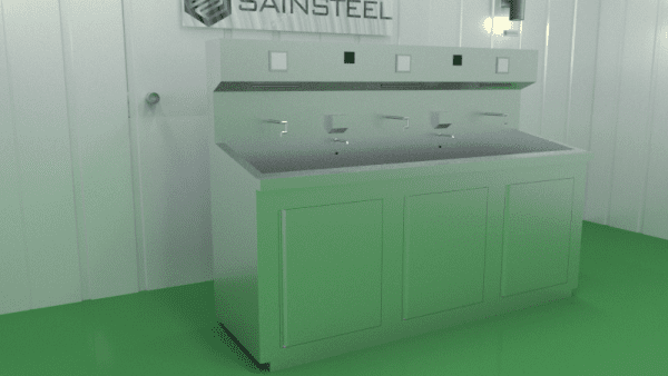 Jual Scrub Up Station 3 Person ScrubSteel 3P