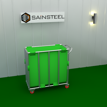 Troli Linen Stainless Steel CartSteel TLN-Z2