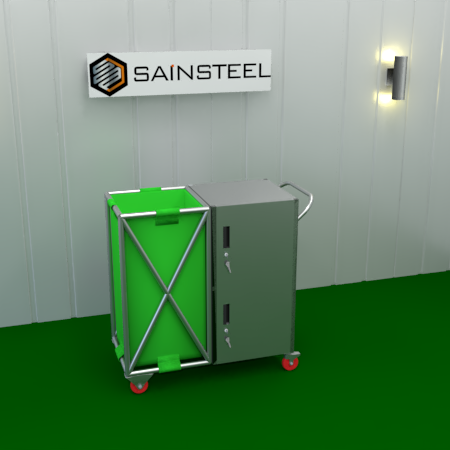 Troli Linen Stainless Steel CartSteel TLN-Z3