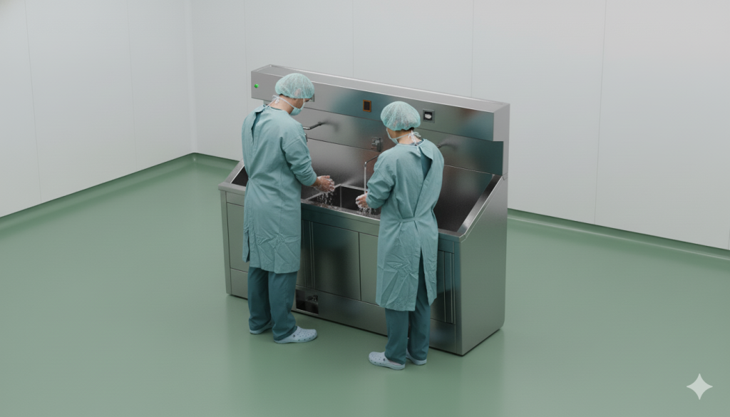 Jual Scrub Station 2 Person - Pusat Clean Room