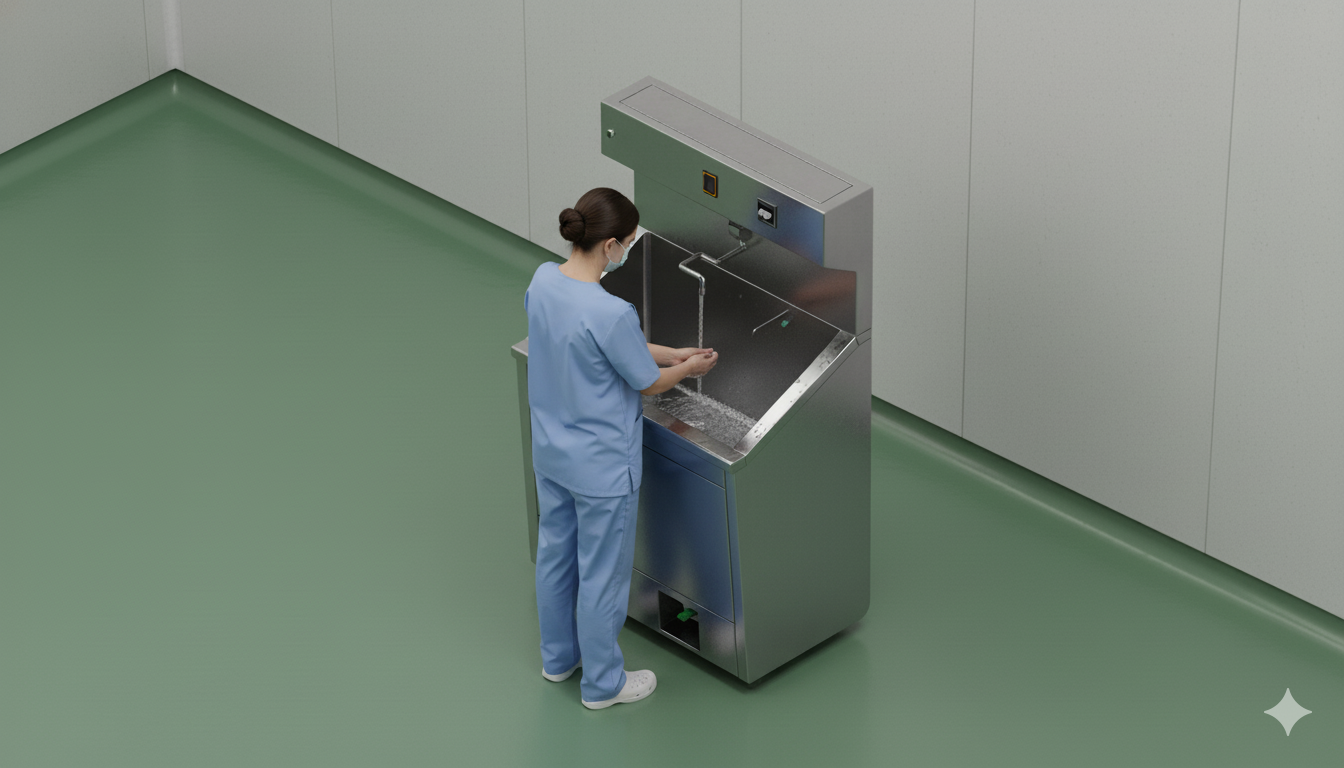 Scrub Rool Jual Scrub Station 1 Person di Jakarta - Pusat Clean Room