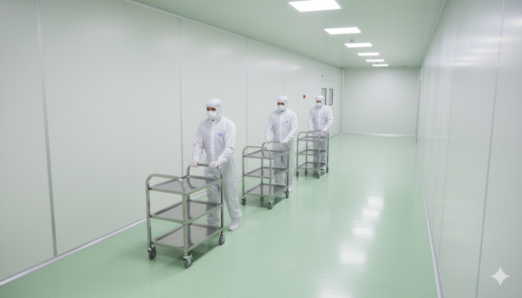 jual food trolley - pusat clean room